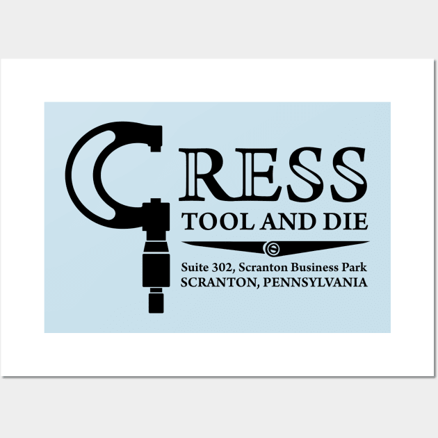 Cress Tool and Die Wall Art by Screen Break